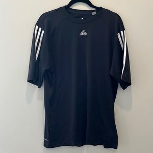 Adidas Workout Shirt, Black, Size Men’s L, EUC